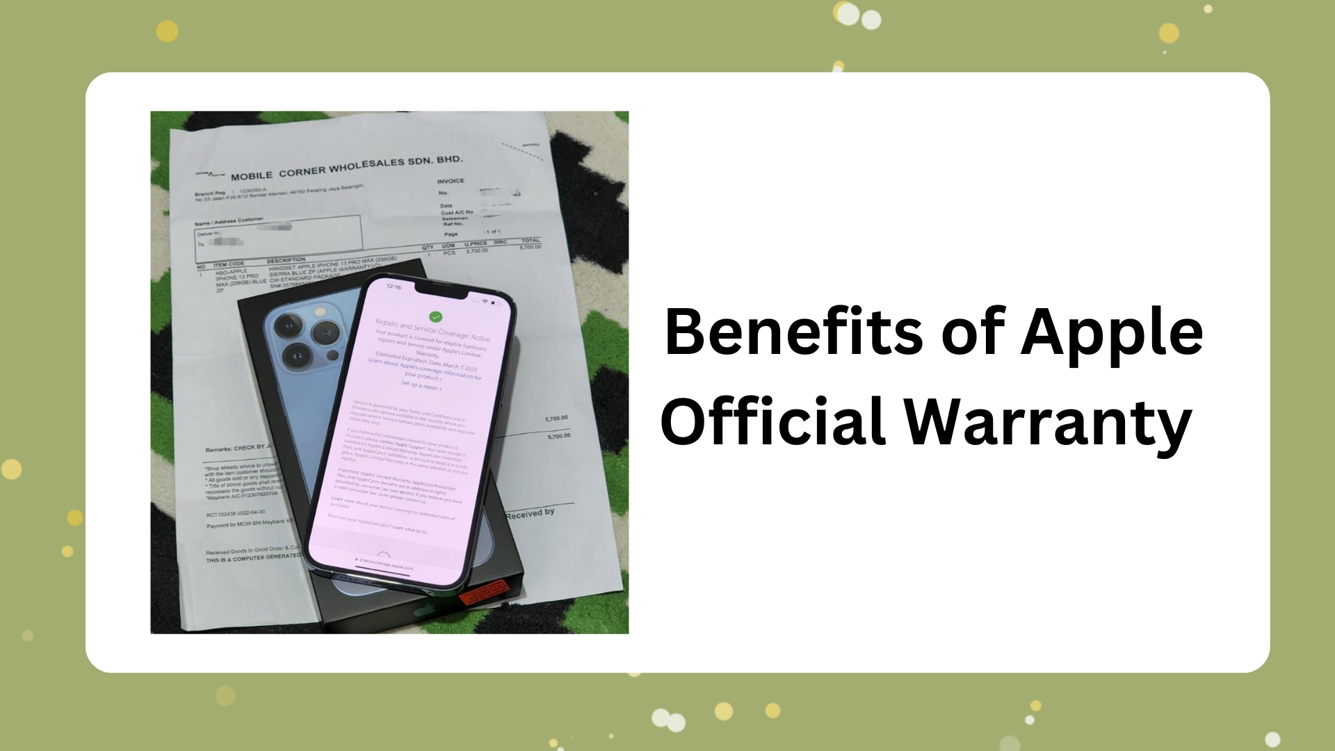 Benefits of Apple Official Warranty