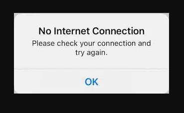 Check the internet connection