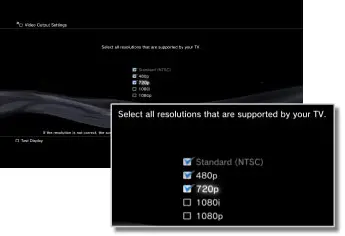 How do I enable 1080p on PS3?