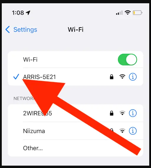 Is your WiFi active?