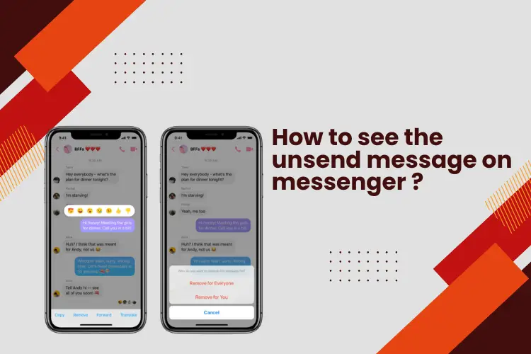 how to see the unsend message on messenger