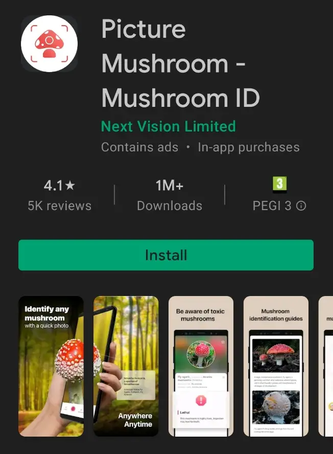 What is the picture mushroom app?