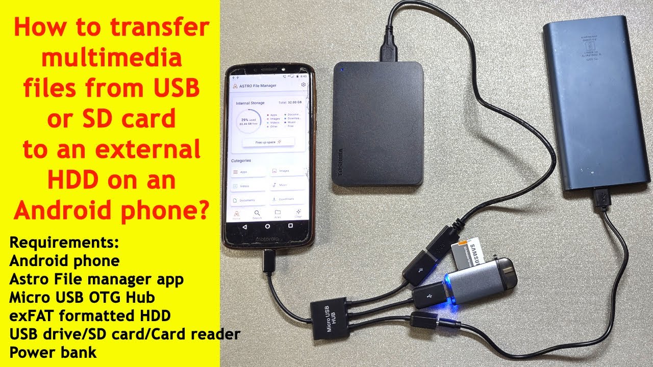 How Do I Transfer Files from Android Phone to External Hard Drive
