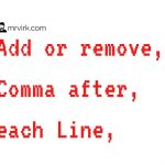 How Do You Put a Comma at the End of Each Line in Linux