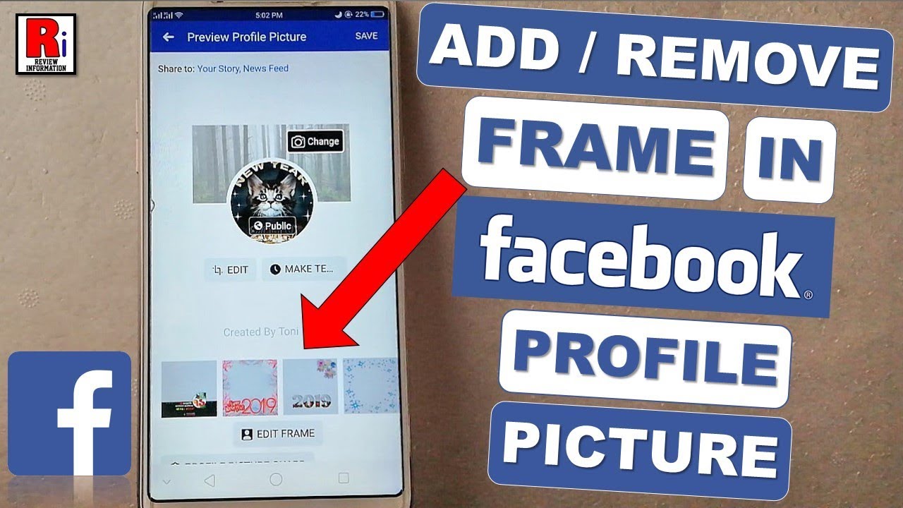 How to Remove Frame from Facebook Profile Picture on Android