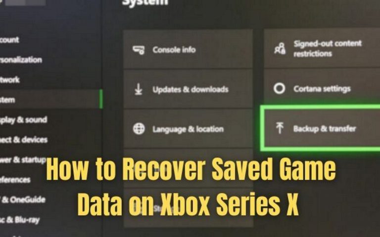 How to Backup Game Saves on Xbox Series X