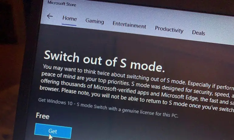 What Happens When You Switch Out of Windows 10 S Mode