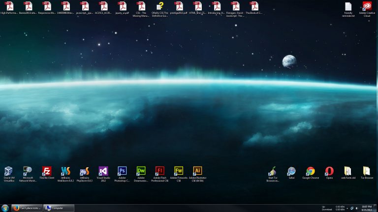 Why Do My Desktop Icons Keep Moving Windows 7 Professional